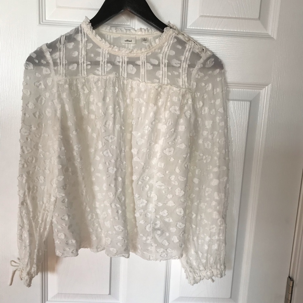 NWOT Aritzia Wilfred Lourdes - White- Size S